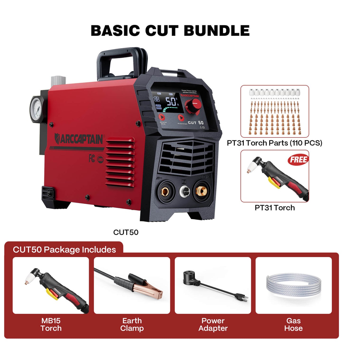 Arccaptain CUT50 Plasma Cutter