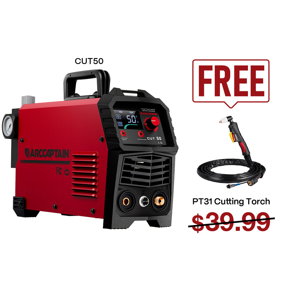 Arccaptain CUT50 HF Start Portable Plasma Cutter 220/110v
